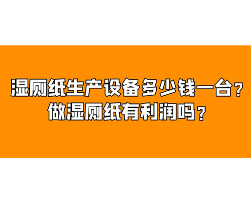 濕廁紙生產(chǎn)設備多少錢一臺？做濕廁紙有利潤嗎？