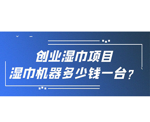 創業濕巾項目，濕巾機器多少錢一臺？