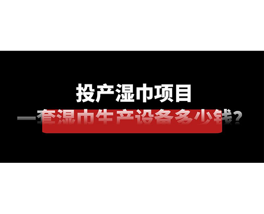 投產濕巾項目，一套濕巾生產設備多少錢？