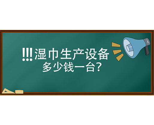 濕巾生產設備多少錢一臺？