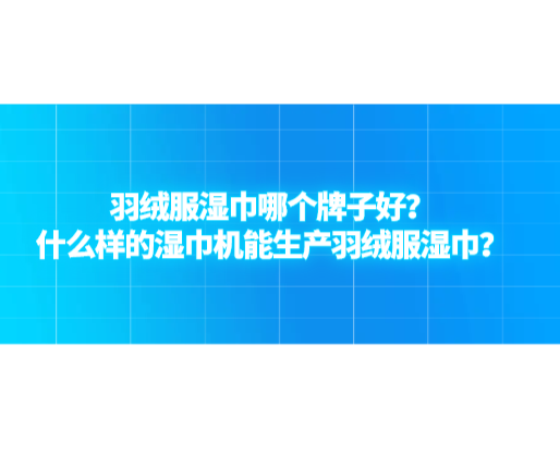 羽絨服濕巾哪個(gè)牌子好？什么樣的濕巾機(jī)能生產(chǎn)羽絨服濕巾？