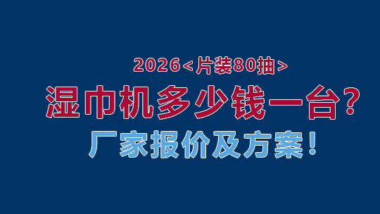 2026片裝80抽濕巾機(jī)多少錢一臺？廠家報價及方案！